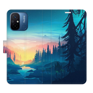 Flip pouzdro iSaprio - Xiaomi Redmi 12C - Magical Landscape - kapsičky na karty