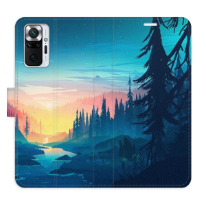 Flip pouzdro iSaprio - Xiaomi Redmi Note 10 Pro - Magical Landscape - kapsičky na karty