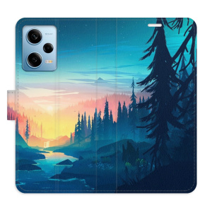Flip pouzdro iSaprio - Xiaomi Redmi Note 12 Pro 5G / Poco X5 Pro 5G - Magical Landscape - kapsičky na karty