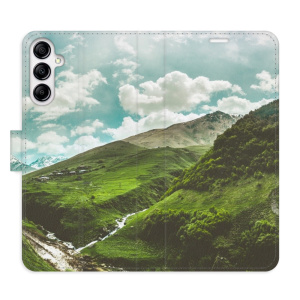 Flip pouzdro iSaprio - Samsung Galaxy A14 / A14 5G - Mountain Valley - kapsičky na karty