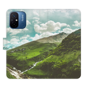 Flip pouzdro iSaprio - Xiaomi Redmi 12C - Mountain Valley - kapsičky na karty