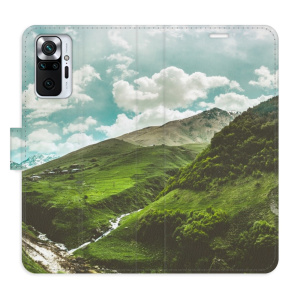 Flip pouzdro iSaprio - Xiaomi Redmi Note 10 Pro - Mountain Valley - kapsičky na karty