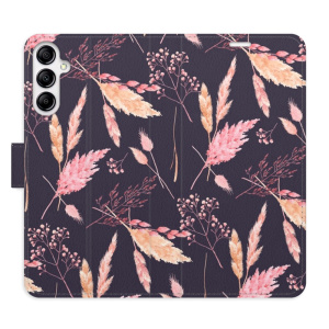 Flip pouzdro iSaprio - Samsung Galaxy A14 / A14 5G - Ornamental Flowers 02 - kapsičky na karty