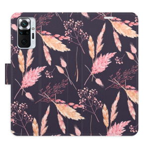 Flip pouzdro iSaprio - Xiaomi Redmi Note 10 Pro - Ornamental Flowers 02 - kapsičky na karty