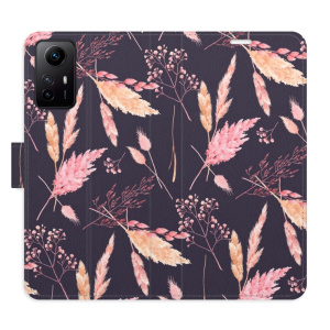 Flip pouzdro iSaprio - Xiaomi Redmi Note 12S - Ornamental Flowers 02 - kapsičky na karty