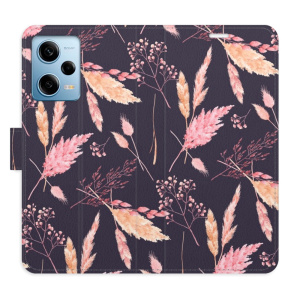 Flip pouzdro iSaprio - Xiaomi Redmi Note 12 Pro 5G / Poco X5 Pro 5G - Ornamental Flowers 02 - kapsičky na karty