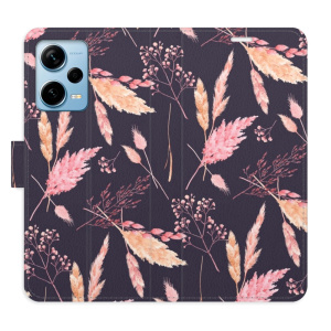 Flip pouzdro iSaprio - Xiaomi Redmi Note 12 Pro+ 5G - Ornamental Flowers 02 - kapsičky na karty