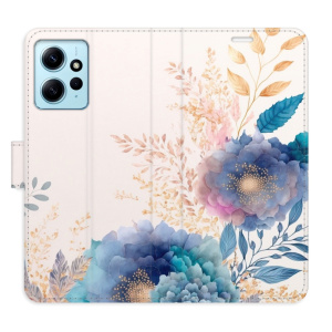 Flip pouzdro iSaprio - Xiaomi Redmi Note 12 5G / Poco X5 5G - Ornamental Flowers 03 - kapsičky na karty