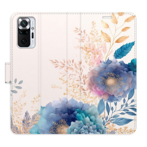 Flip pouzdro iSaprio - Xiaomi Redmi Note 10 Pro - Ornamental Flowers 03 - kapsičky na karty