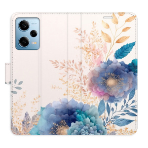 Flip pouzdro iSaprio - Xiaomi Redmi Note 12 Pro 5G / Poco X5 Pro 5G - Ornamental Flowers 03 - kapsičky na karty