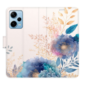 Flip pouzdro iSaprio - Xiaomi Redmi Note 12 Pro+ 5G - Ornamental Flowers 03 - kapsičky na karty