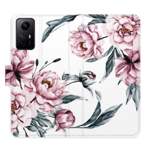 Flip pouzdro iSaprio - Xiaomi Redmi Note 12S - Pink Flowers - kapsičky na karty