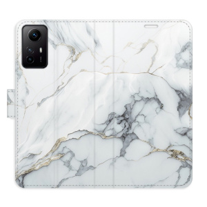 Flip pouzdro iSaprio - Xiaomi Redmi Note 12S - SilverMarble 15 - kapsičky na karty