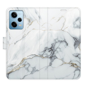 Flip pouzdro iSaprio - Xiaomi Redmi Note 12 Pro 5G / Poco X5 Pro 5G - SilverMarble 15 - kapsičky na karty