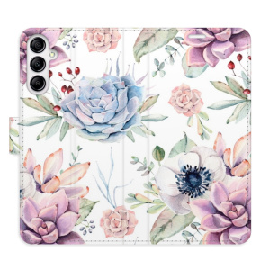 Flip pouzdro iSaprio - Samsung Galaxy A14 / A14 5G - Succulents Pattern - kapsičky na karty