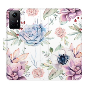 Flip pouzdro iSaprio - Xiaomi Redmi Note 12S - Succulents Pattern - kapsičky na karty