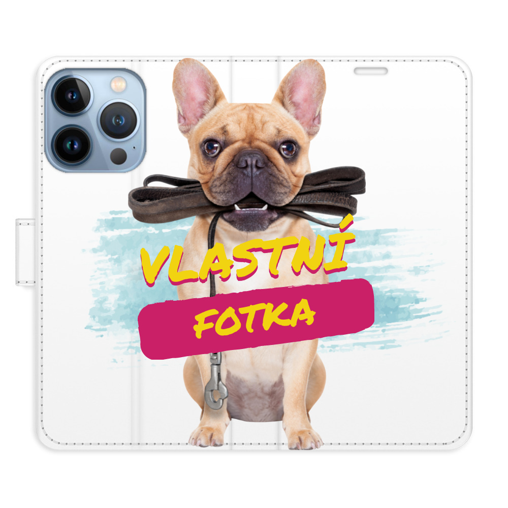 Flip pouzdro iSaprio - Apple iPhone 13 Pro s vlastním motivem a kapsičkami na karty