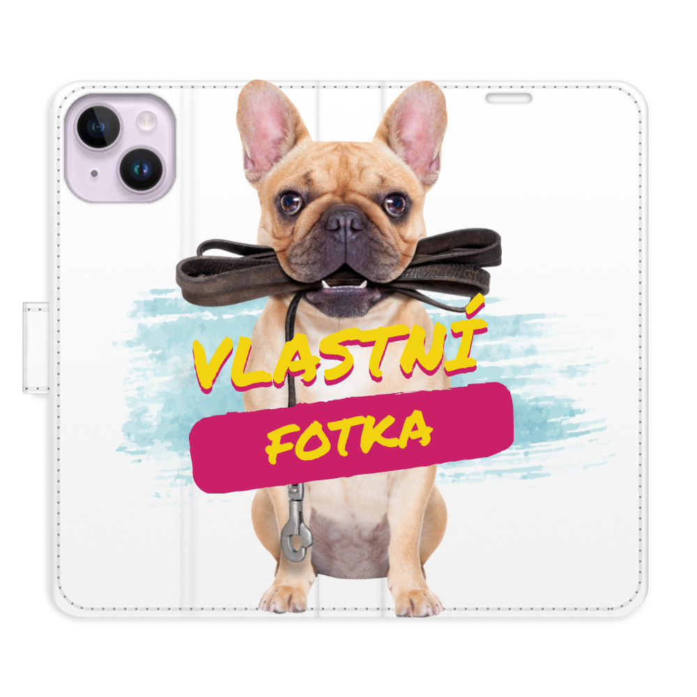 Flip pouzdro iSaprio - Apple iPhone 14 Plus s vlastním motivem a kapsičkami na karty