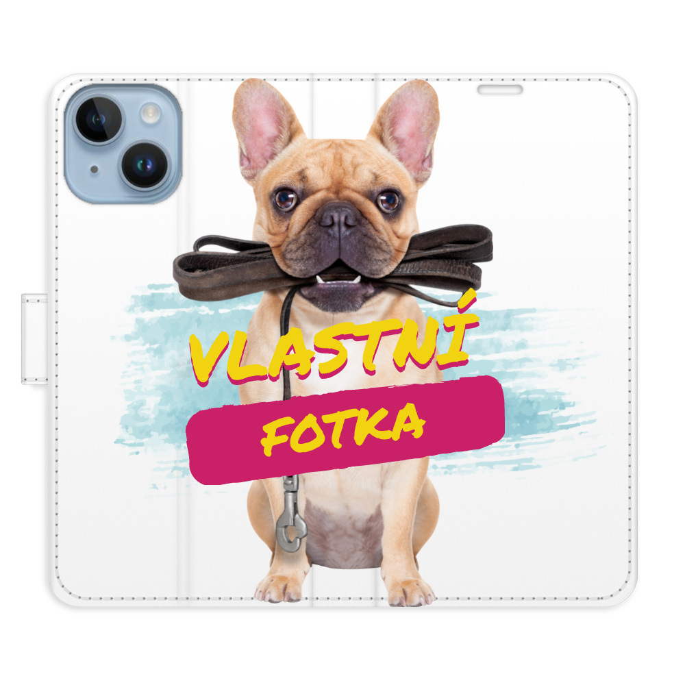 Flip pouzdro iSaprio - Apple iPhone 14 s vlastním motivem a kapsičkami na karty
