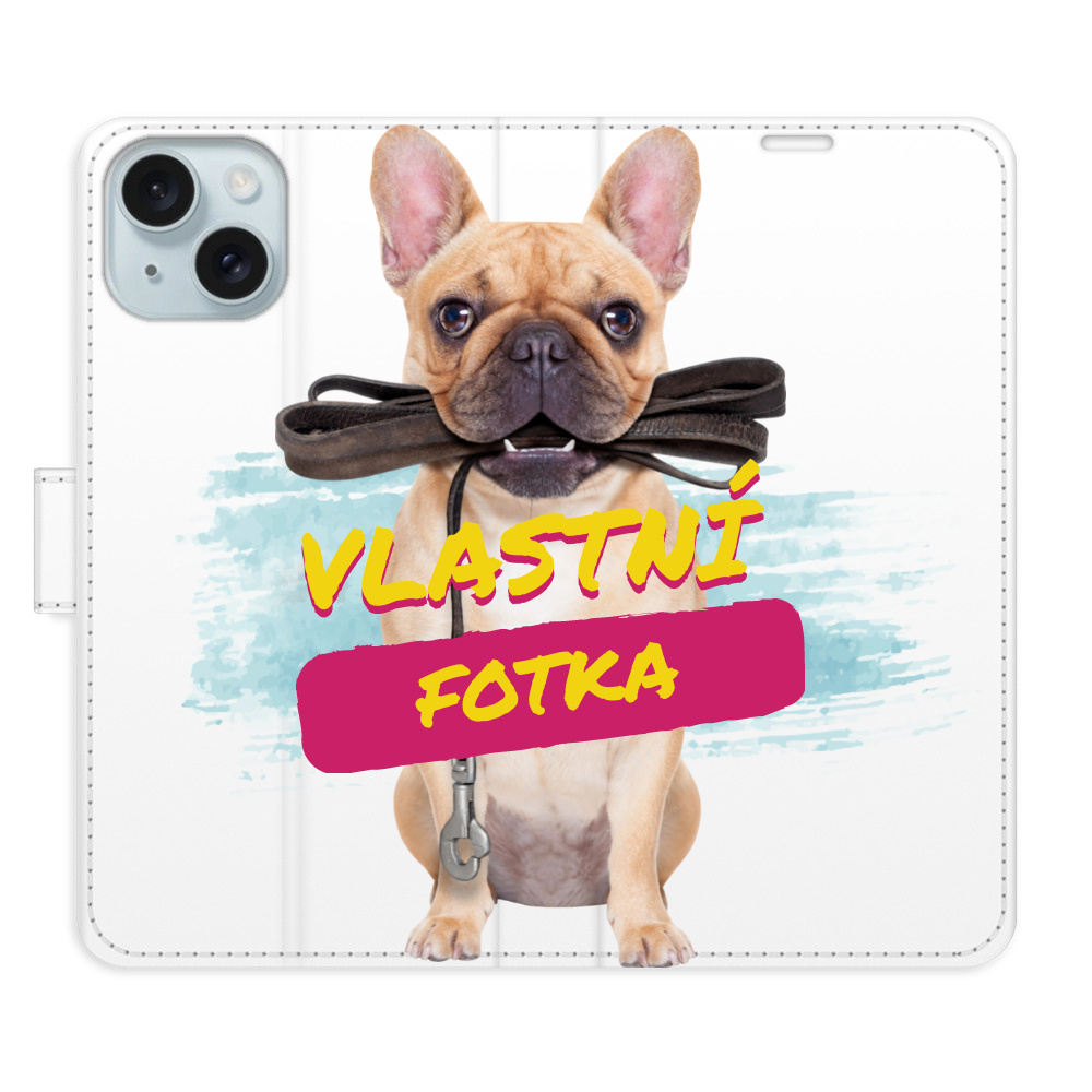 Flip pouzdro iSaprio - Apple iPhone 15 s vlastním motivem a kapsičkami na karty
