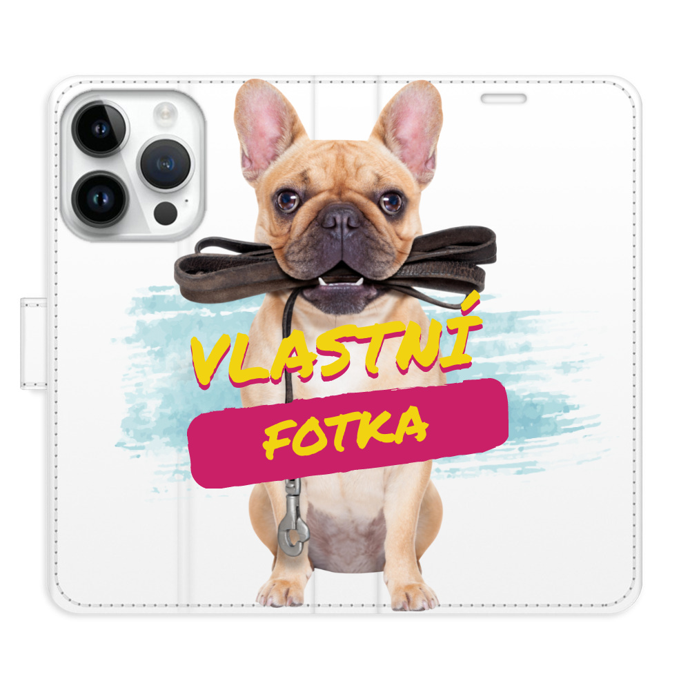 Flip pouzdro iSaprio - Apple iPhone 15 Pro s vlastním motivem a kapsičkami na karty