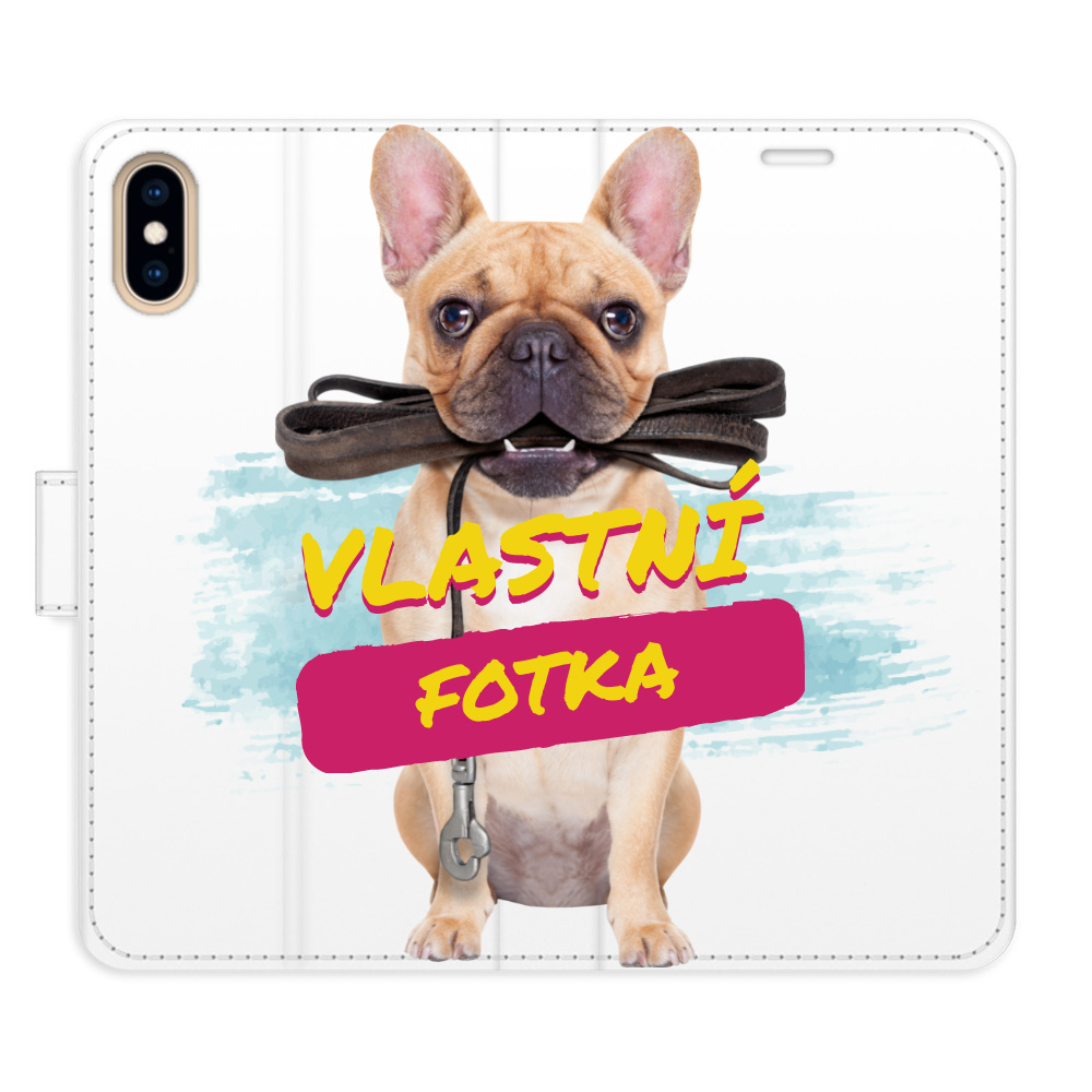 Flip pouzdro iSaprio - Apple iPhone X / XS s vlastním motivem a kapsičkami na karty