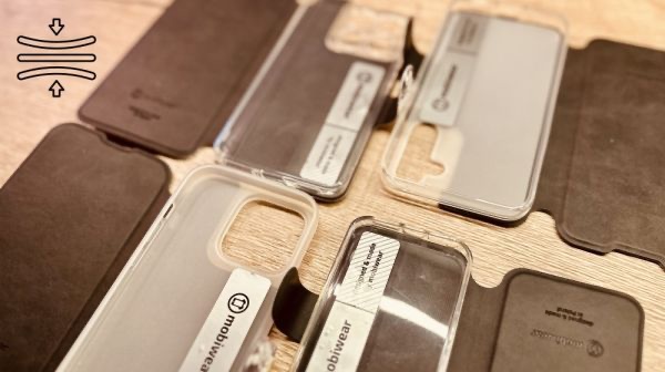 Husă flip Mobiwear - carcasă din silicon perfect potrivită